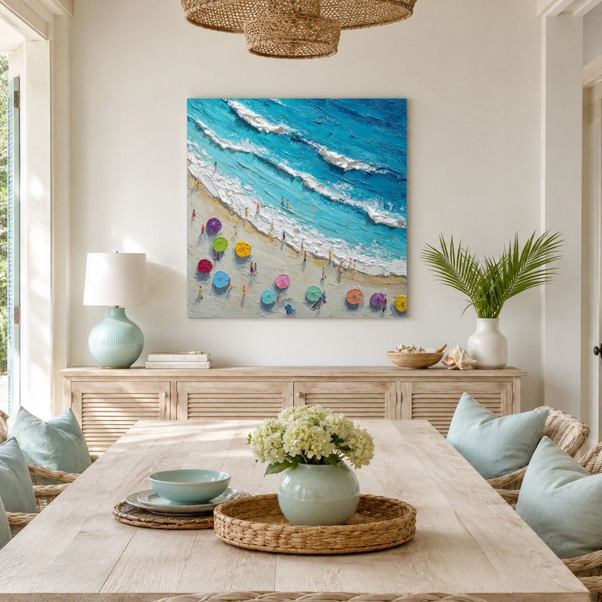 Abstract Ocean And Sky Wall Art #OS011