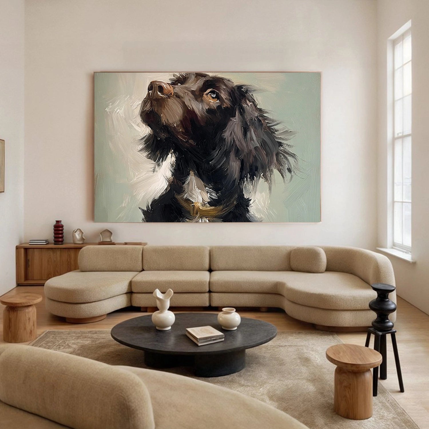 Abstract Animal Dog Wall Art #AN014