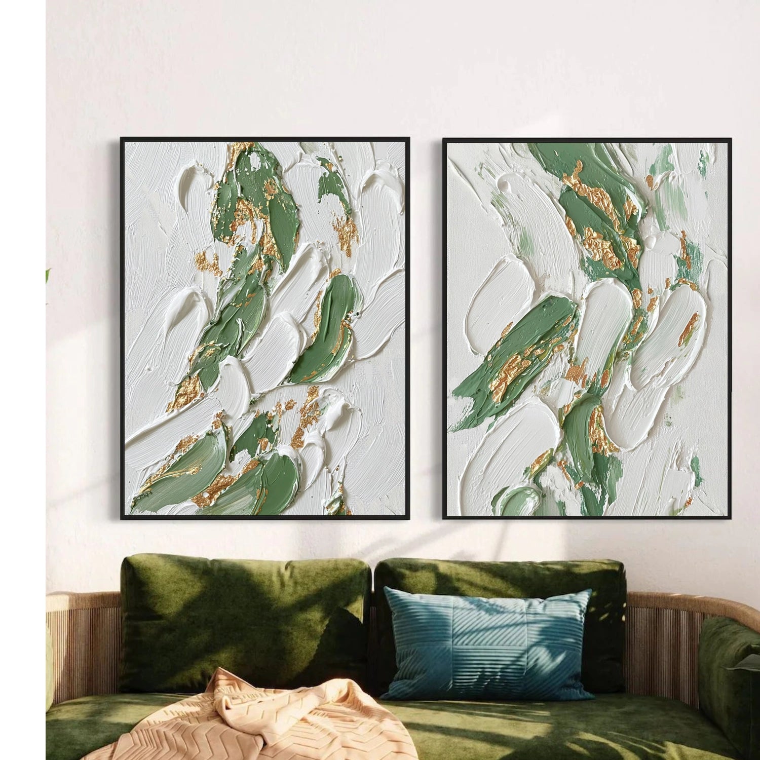 Abstract Textured Wall Art Set of 2 #AW030