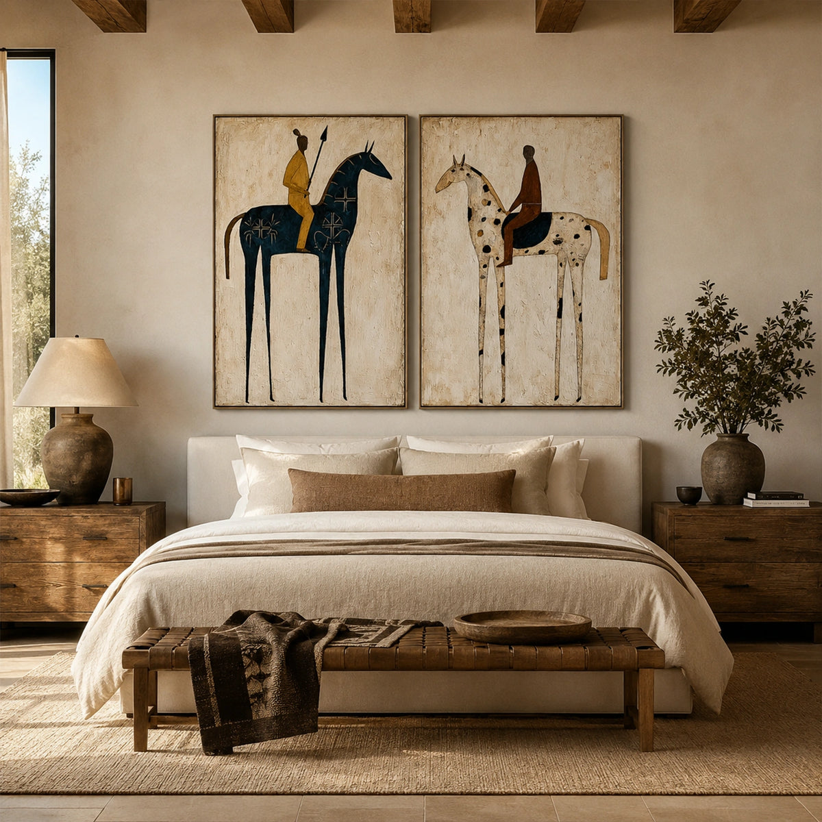 Western Cowboy Wall Art Set of 2 #AC004