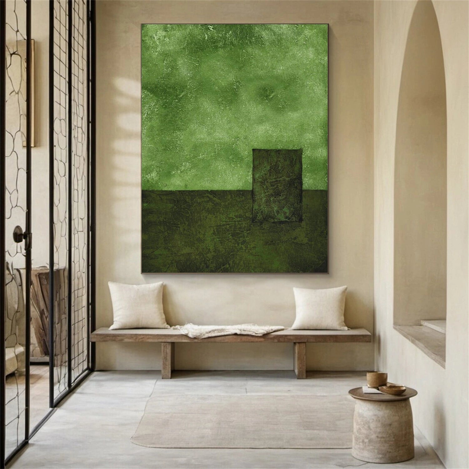 Green Wabi Sabi Wall Art #WS007