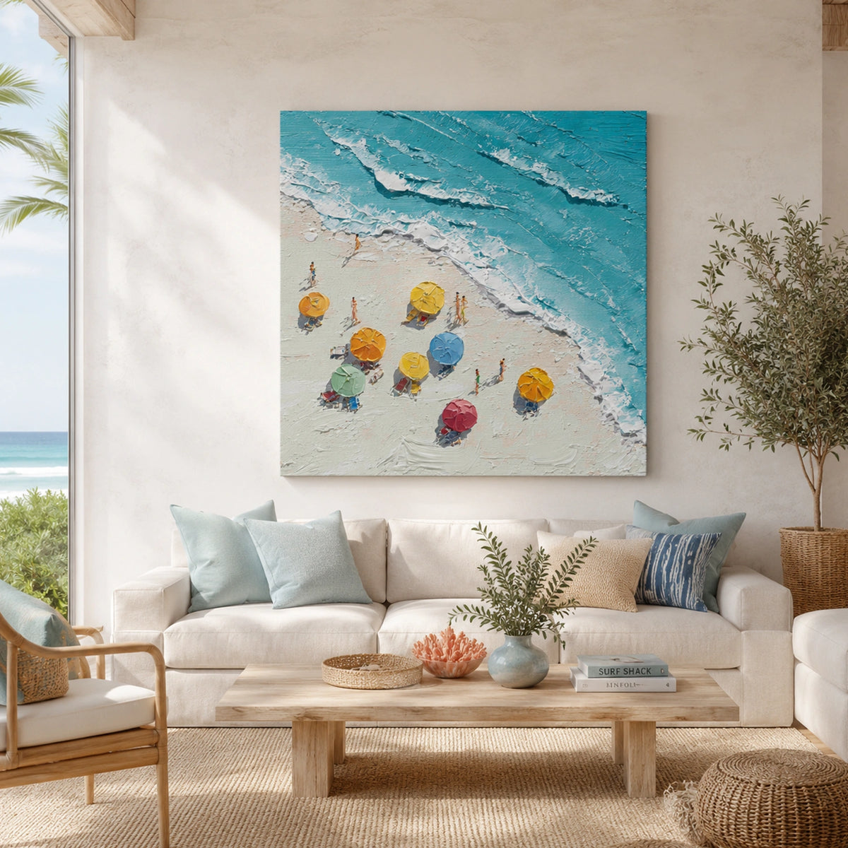 Abstract Ocean And Sky Wall Art #OS012
