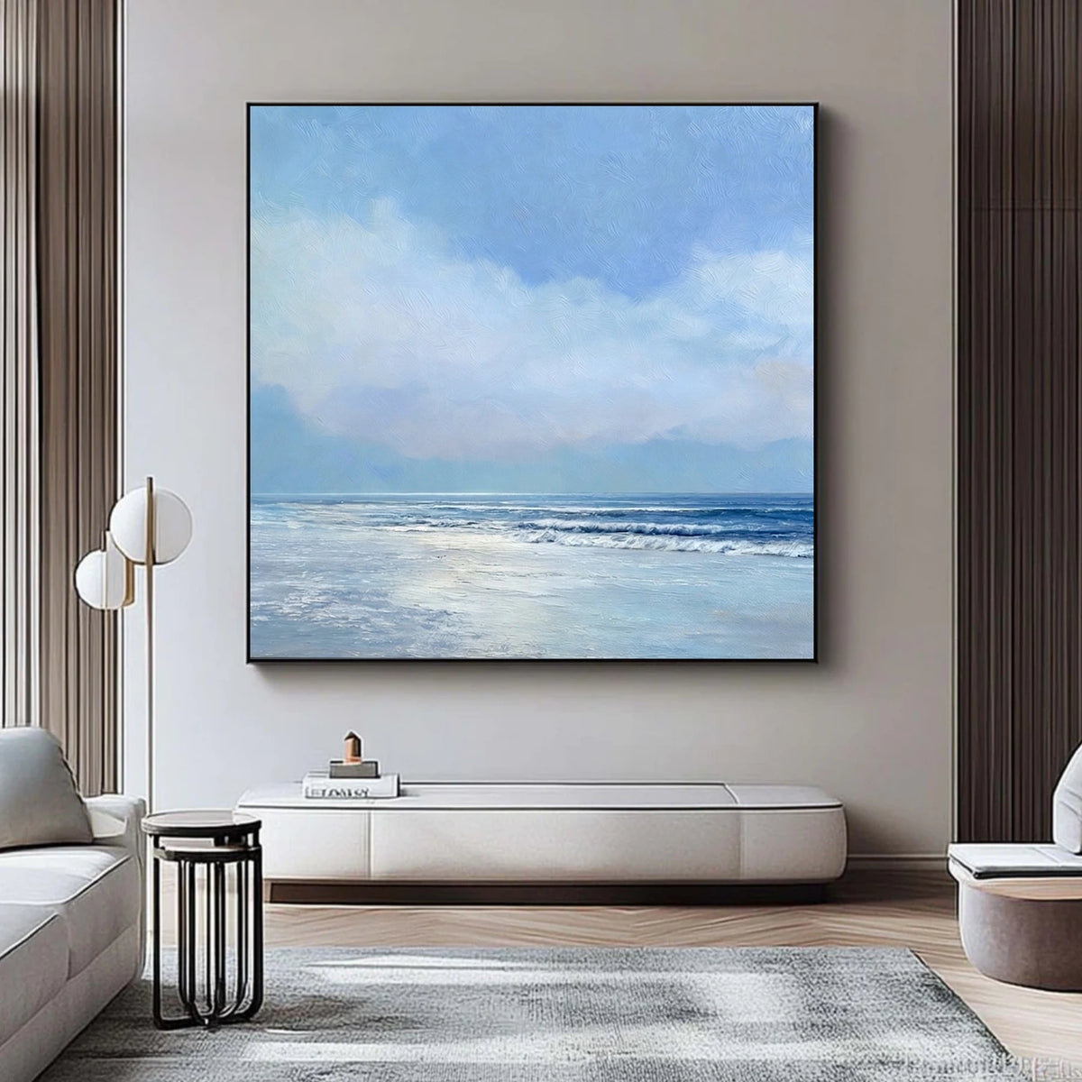 Abstract Ocean And Sky Wall Art #OS006
