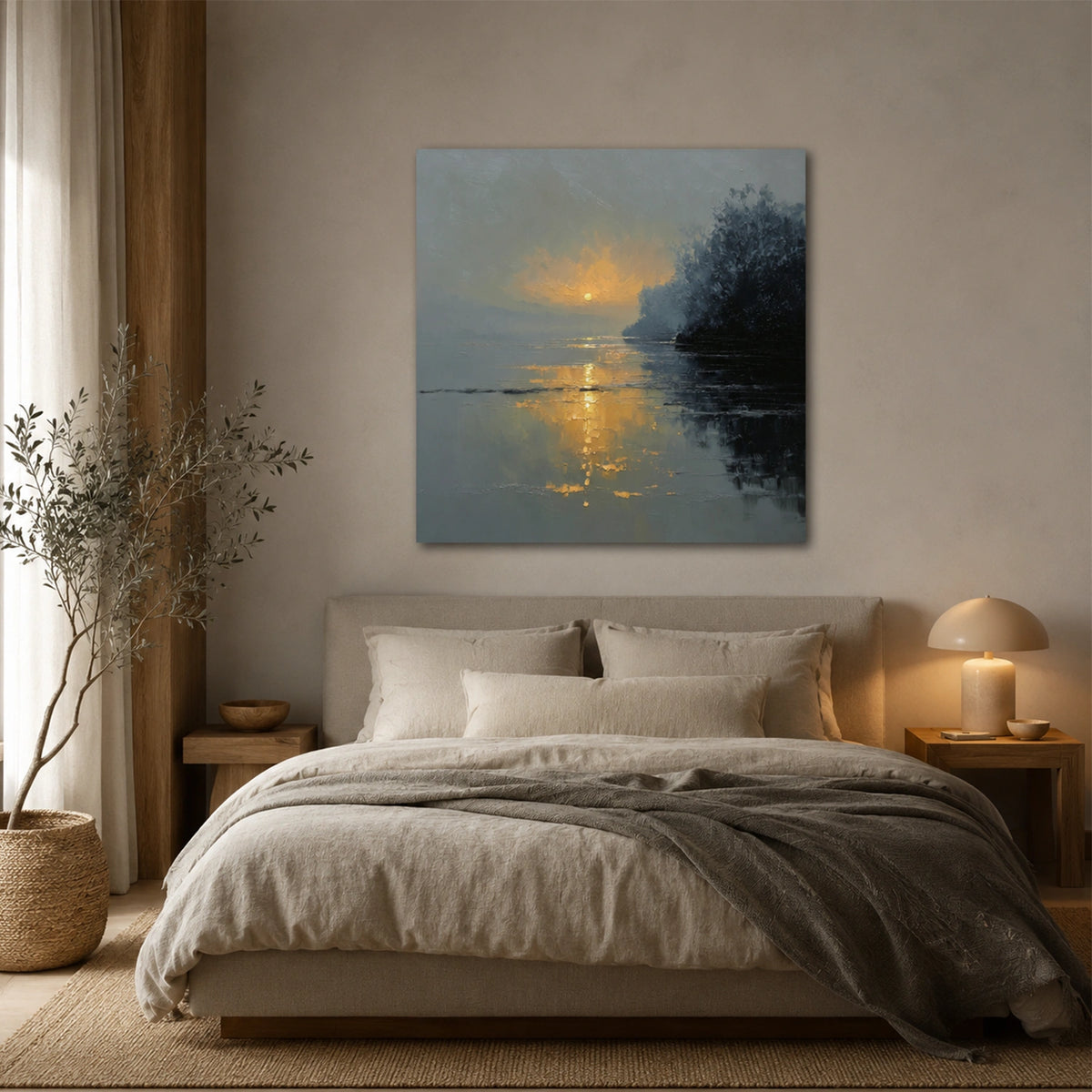 Abstract Ocean And Sky Wall Art #OS092