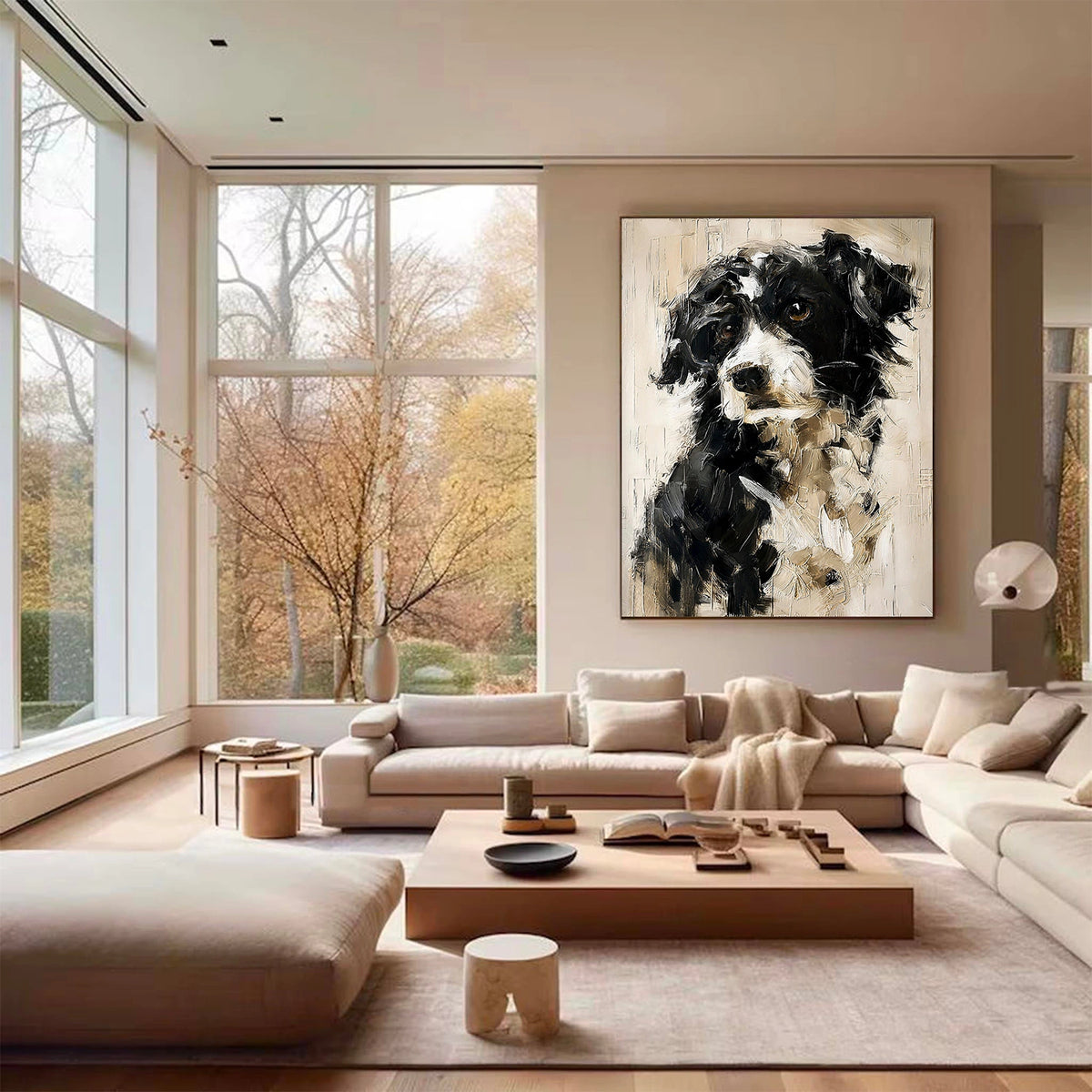 Abstract Animal Dog Wall Art #AN010