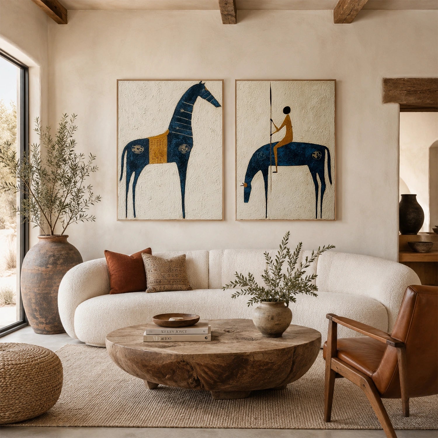 Western Cowboy Wall Art Set of 2 #AC005