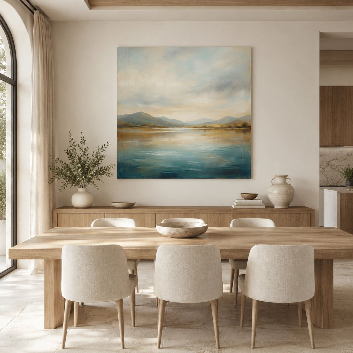 Abstract Ocean And Sky Wall Art #OS114
