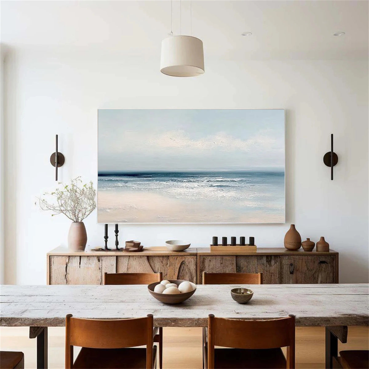 Abstract Ocean And Sky Wall Art #OS044