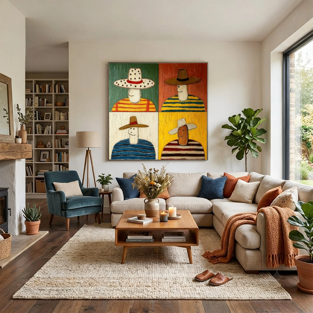 Abstract Portrait Wall Art #LA043