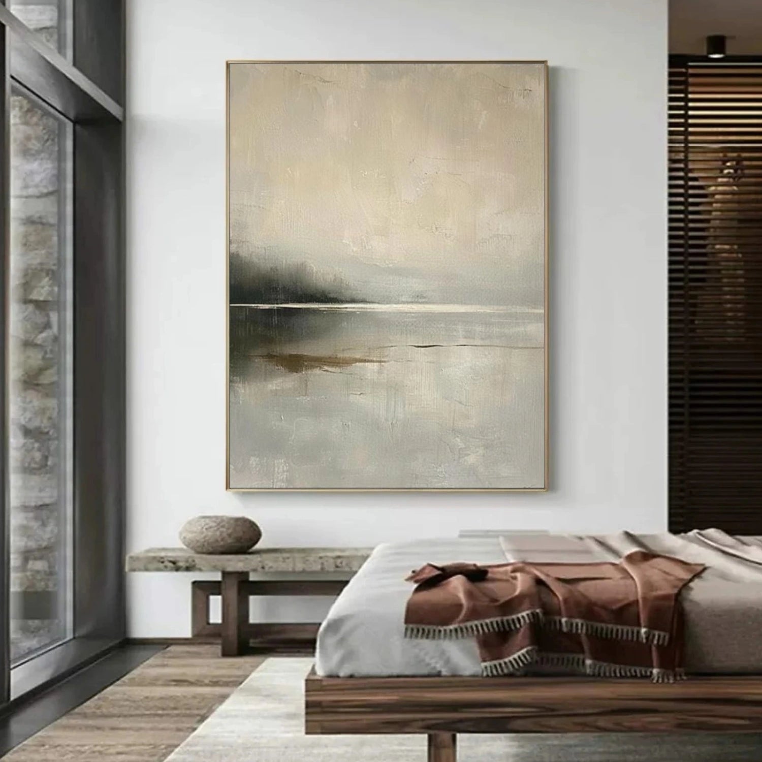 Abstract Ocean And Sky Wall Art #OS026