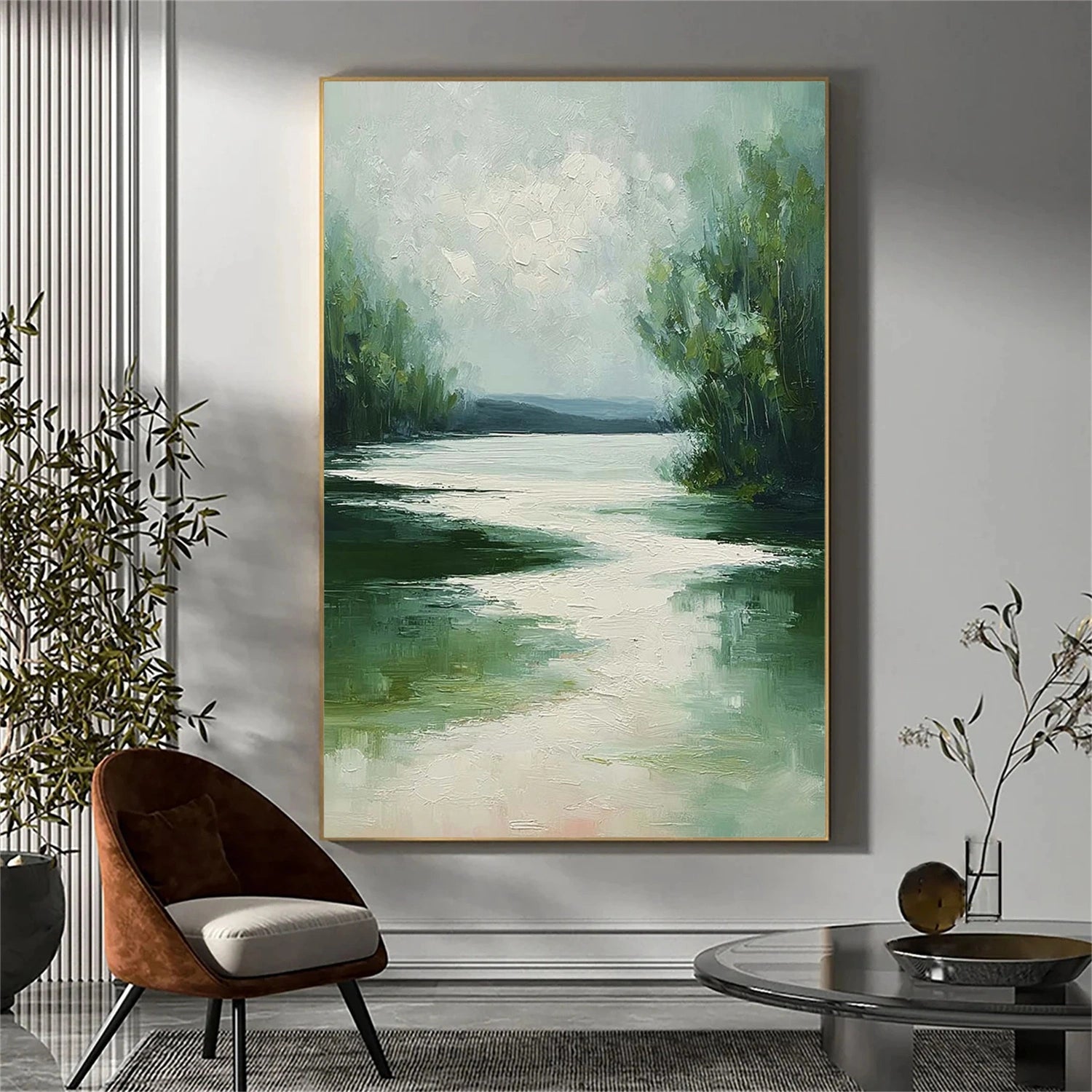 Abstract Ocean And Sky Wall Art #OS039
