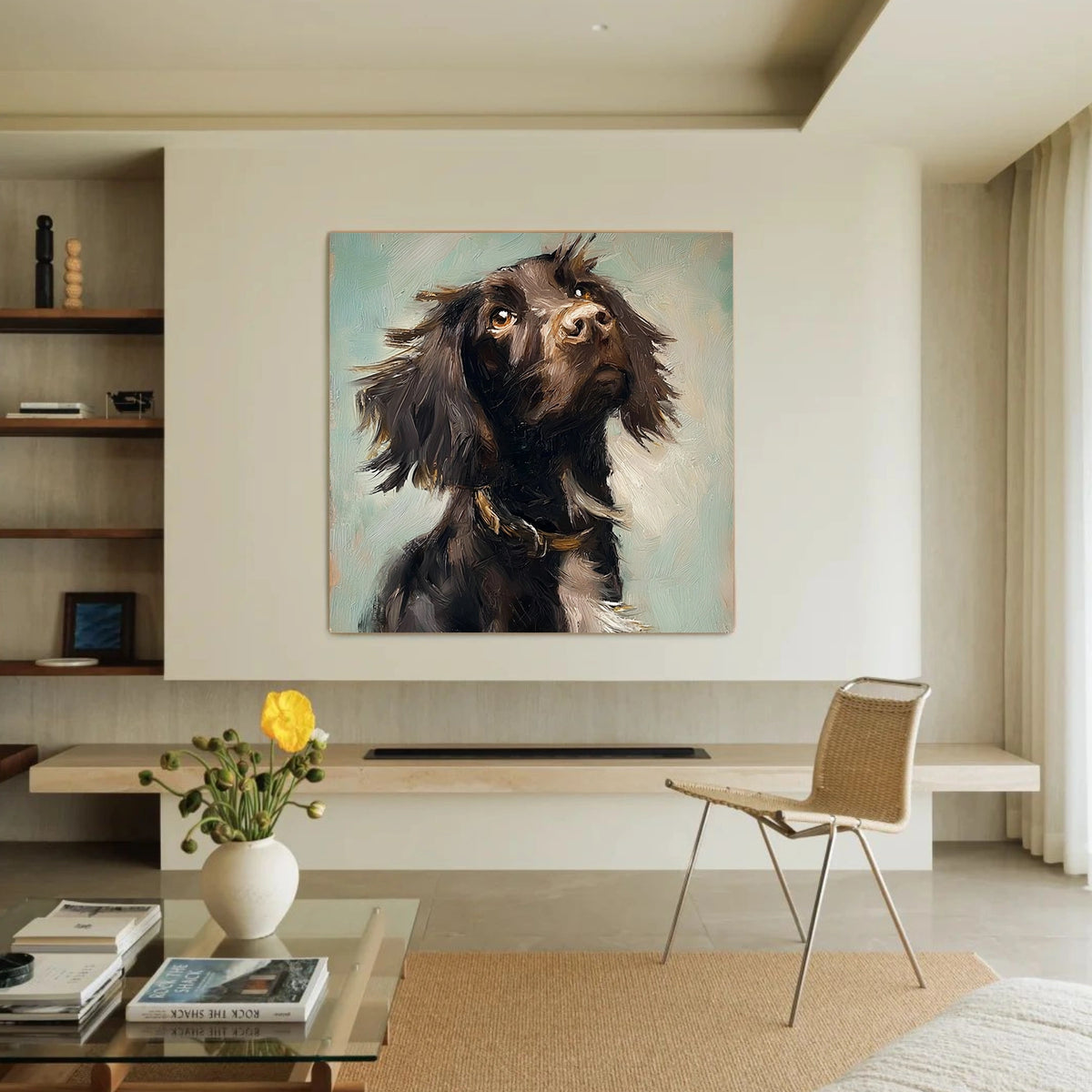 Abstract Animal Dog Wall Art #AN016