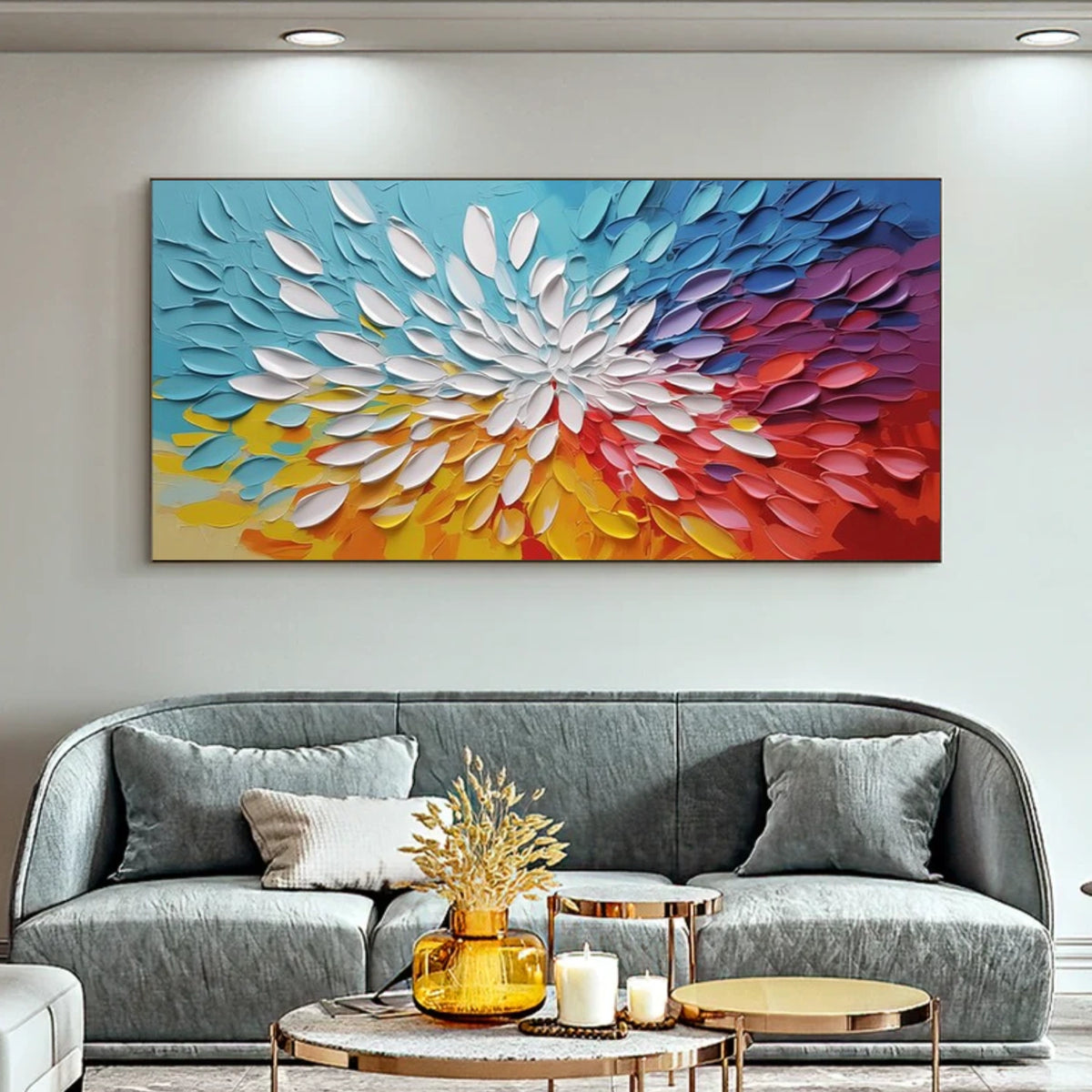 Abstract Textured Wall Art #AW032