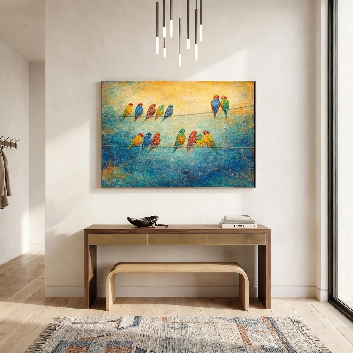 Abstract Animal Bird Wall Art #AN046