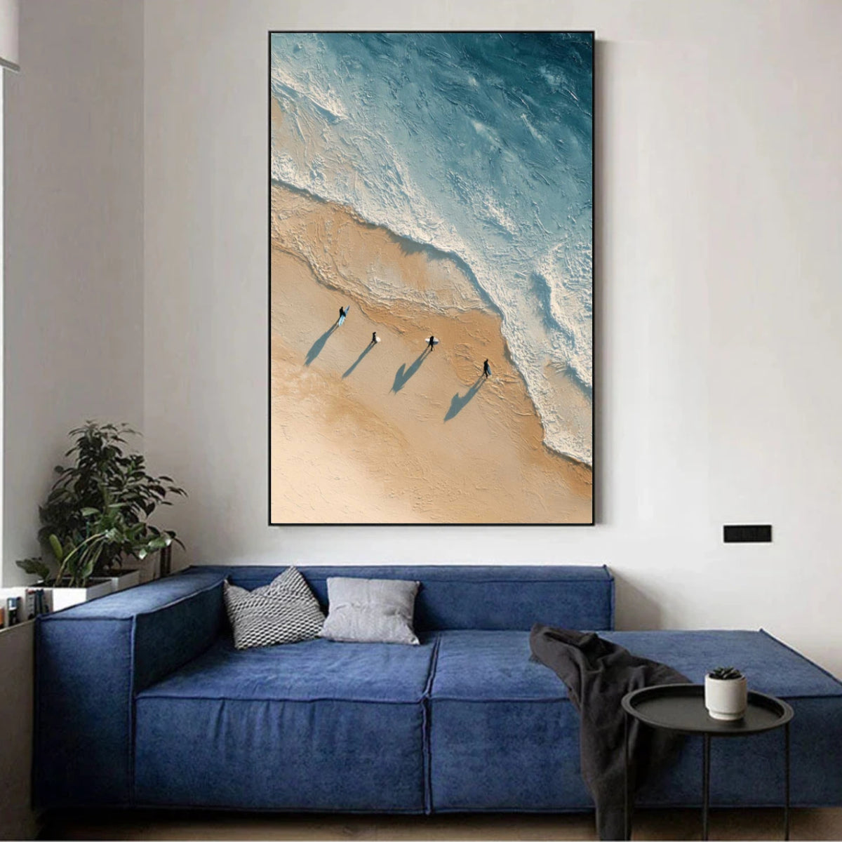 Abstract Ocean And Sky Wall Art #OS041
