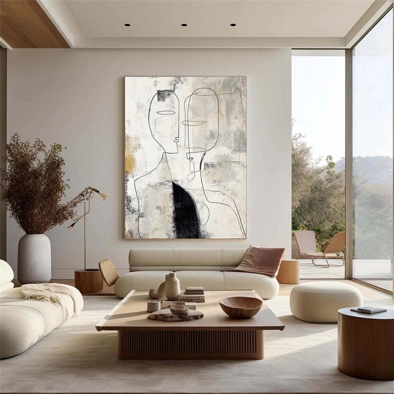 Contemporary Abstract Minimalist Wall Art #CA002