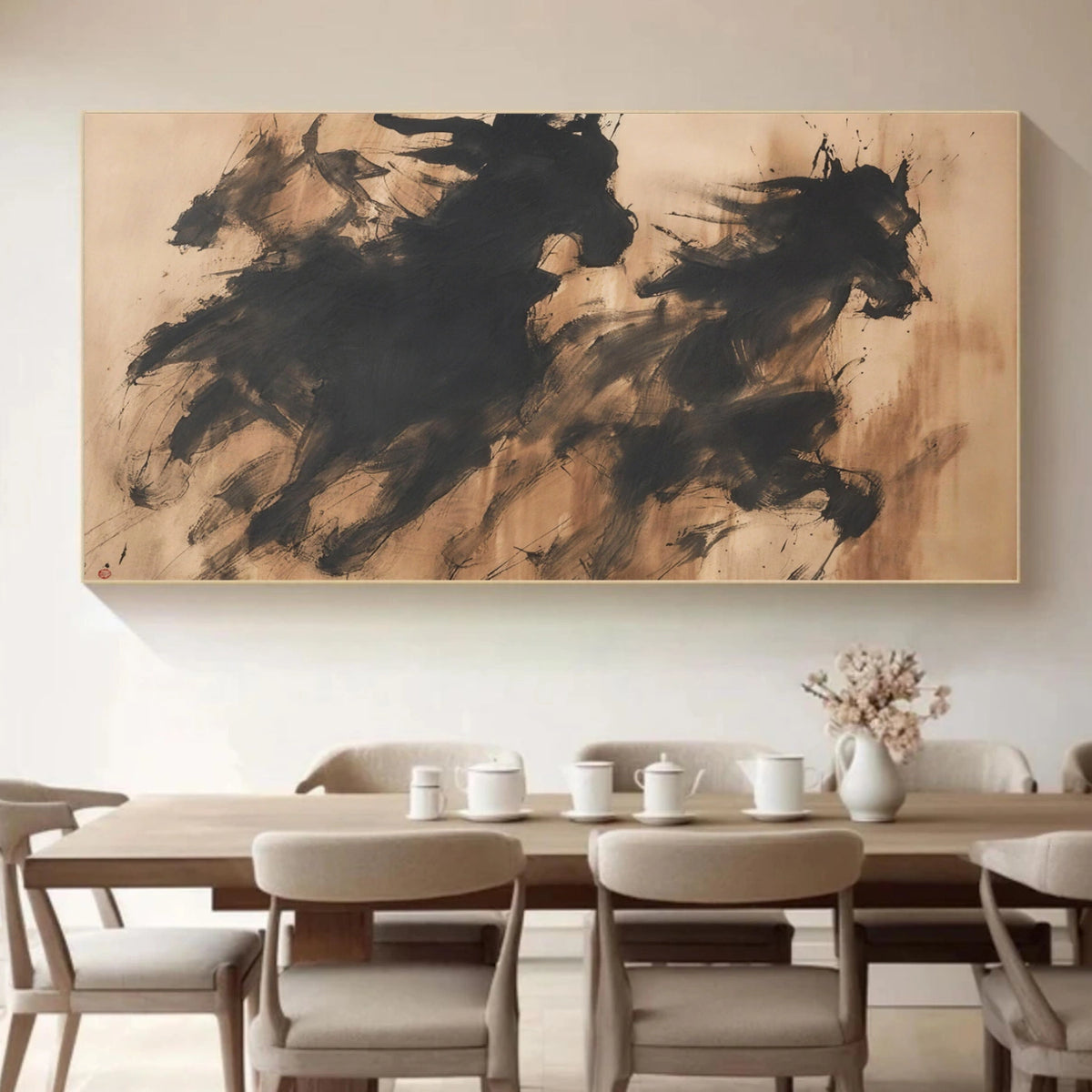 Abstract Animal Horse Wall Art #AN026