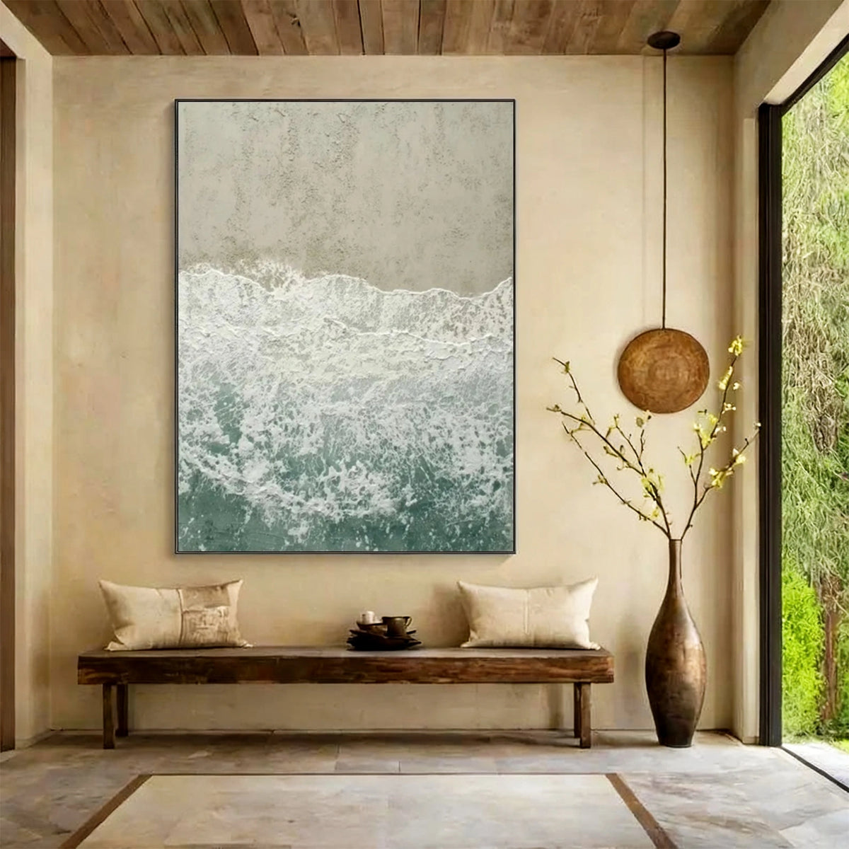 Abstract Ocean And Sky Wall Art #OS119