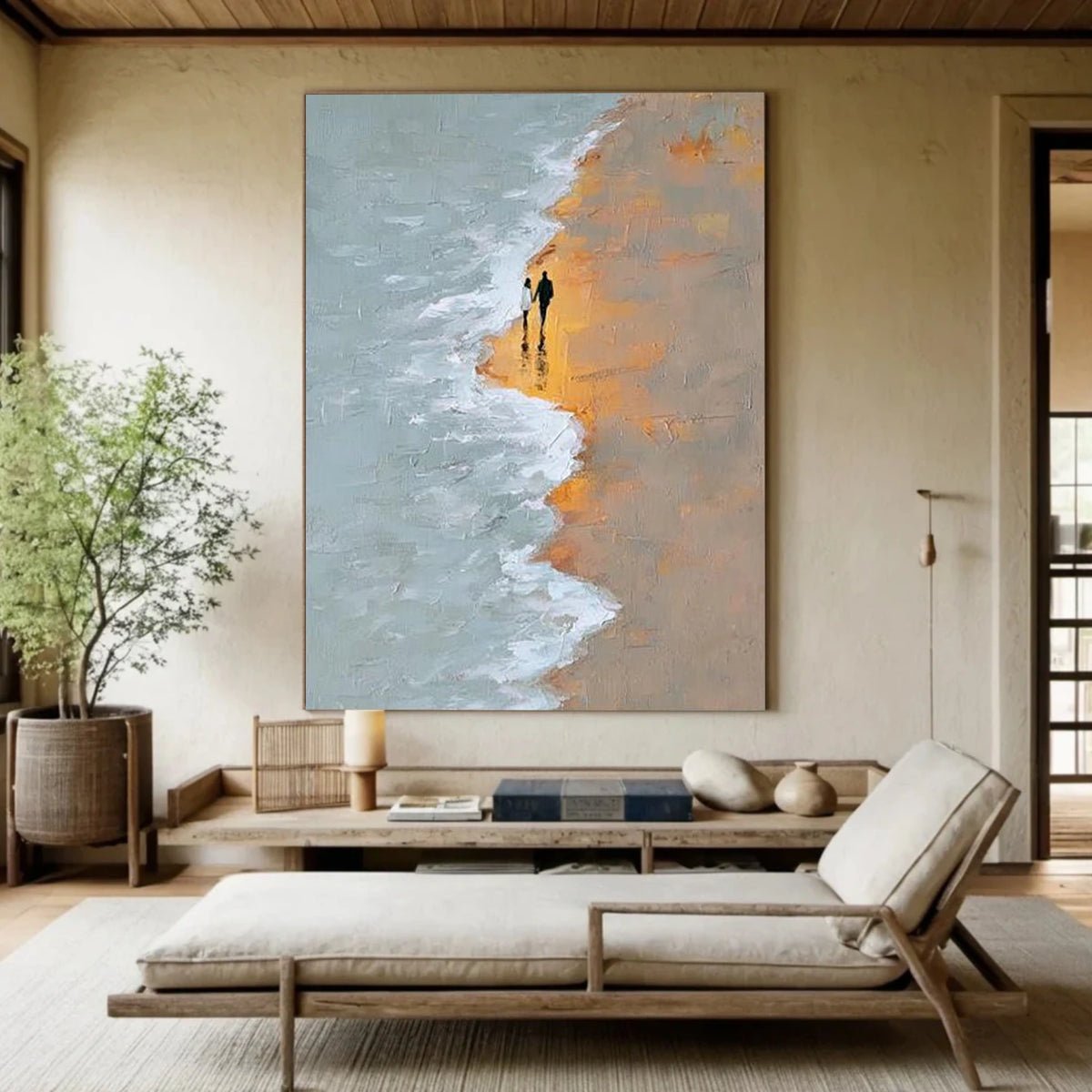 Abstract Ocean And Sky Wall Art #OS034