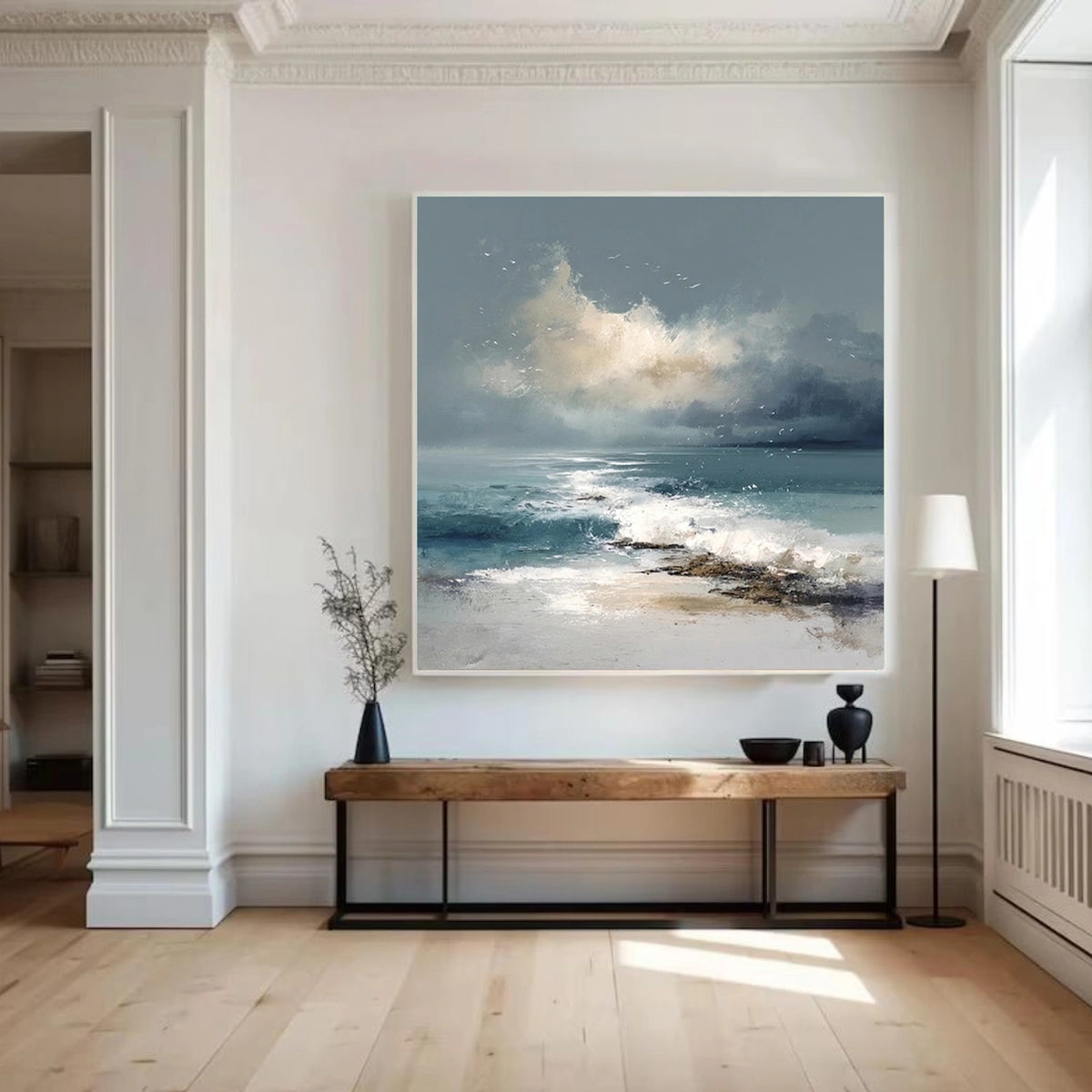 Abstract Ocean And Sky Wall Art #OS005