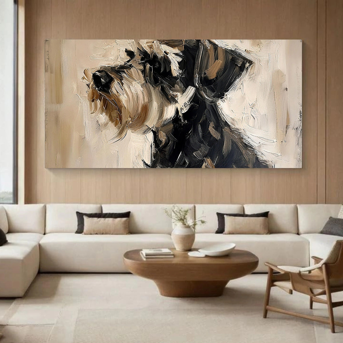 Abstract Animal Dog Wall Art #AN012