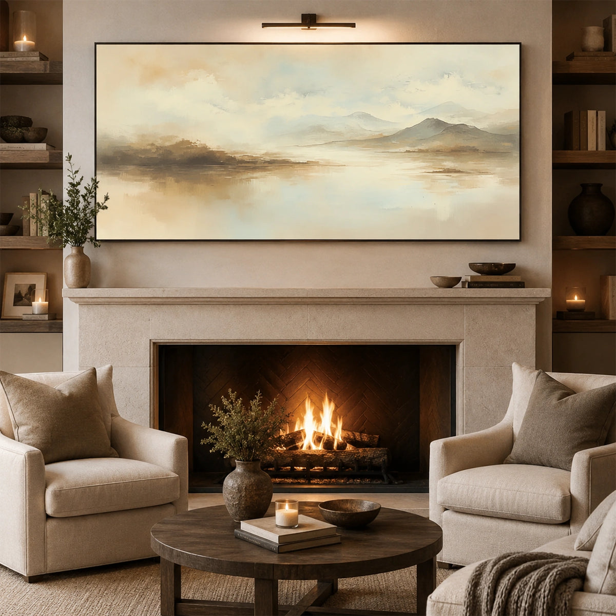 Abstract Mountain Wall Art #MM036