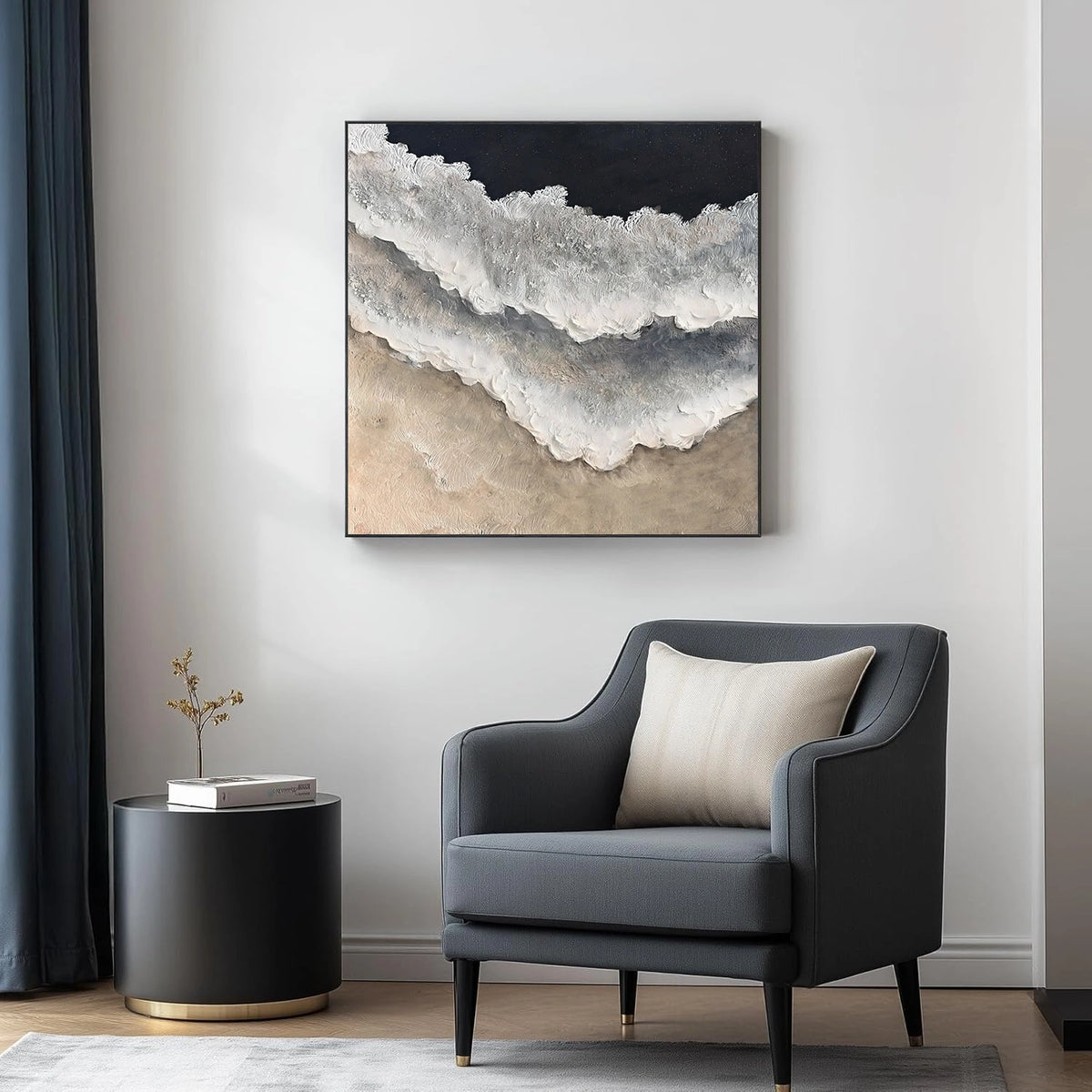 Abstract Ocean And Sky Wall Art #OS004