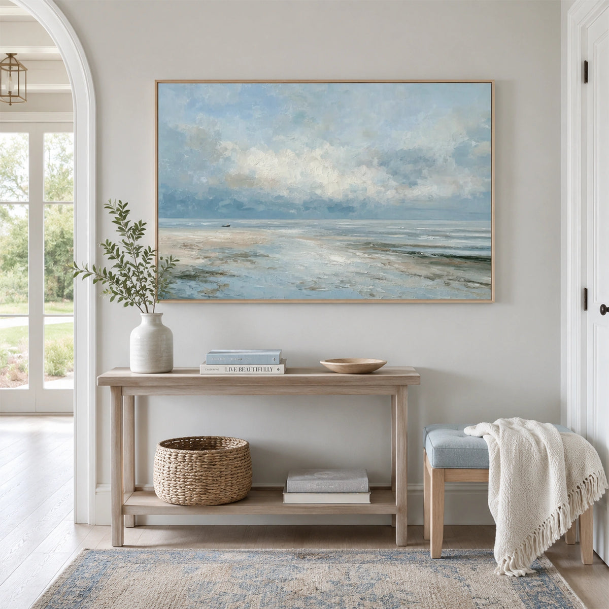 Abstract Ocean And Sky Wall Art #OS066