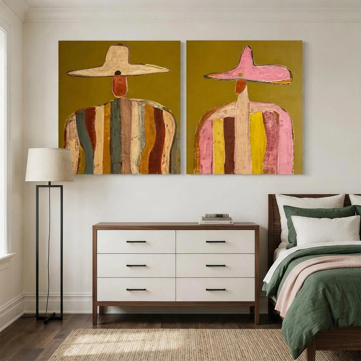 Western Cowboy Wall Art Square Set of 2 #AC053
