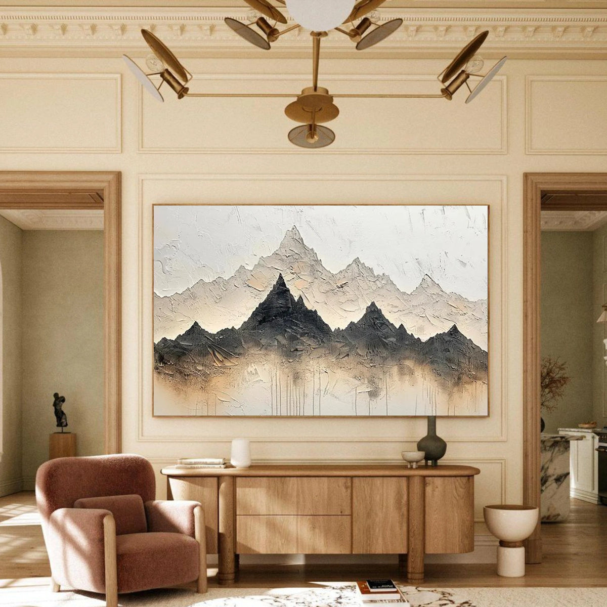 Abstract Mountain Wall Art #MM012
