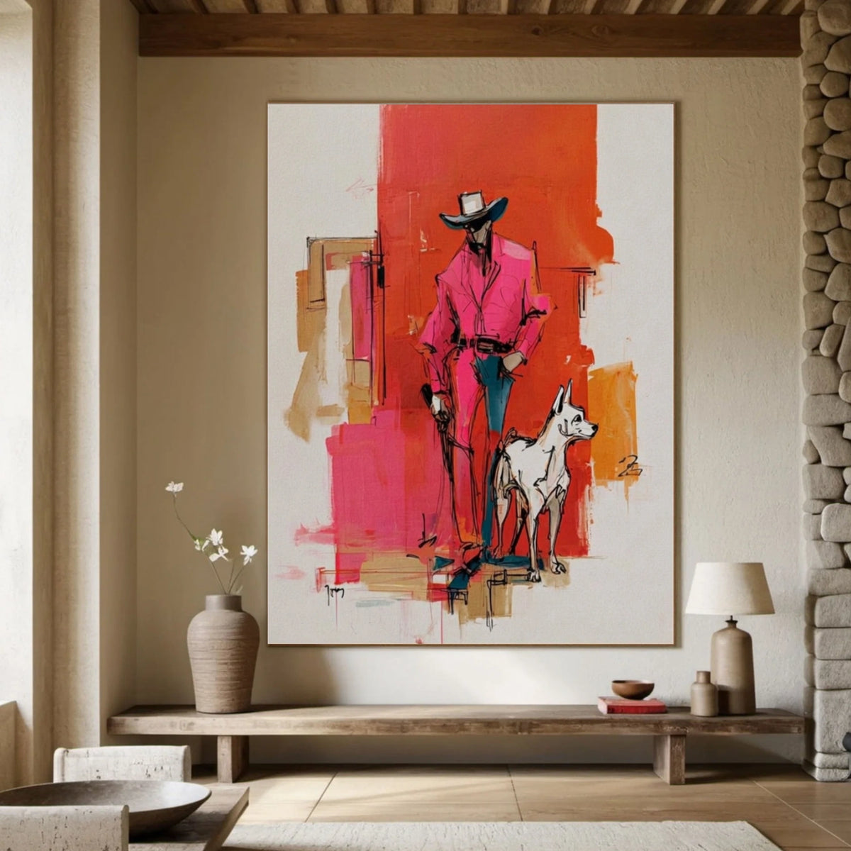 Abstract Portrait Wall Art #LA009