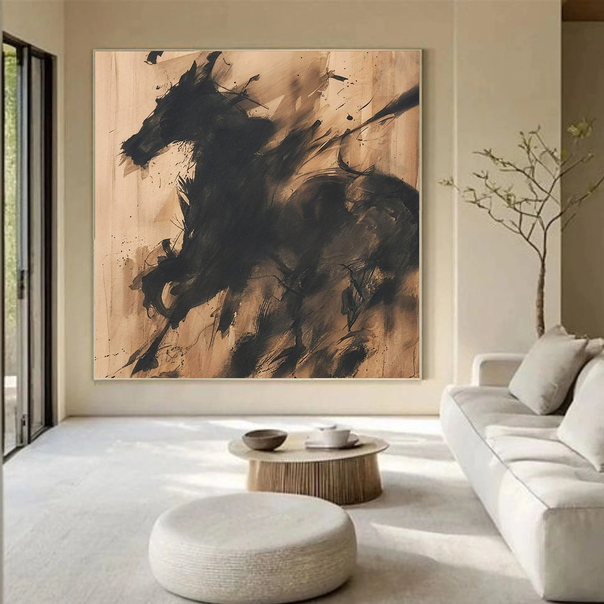 Abstract Animal Horse Wall Art #AN030