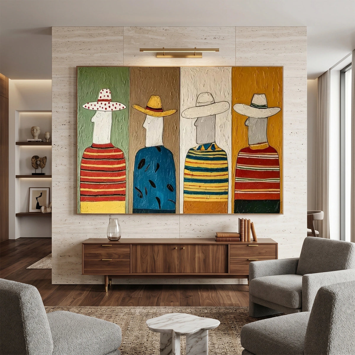 Abstract Portrait Wall Art #LA041
