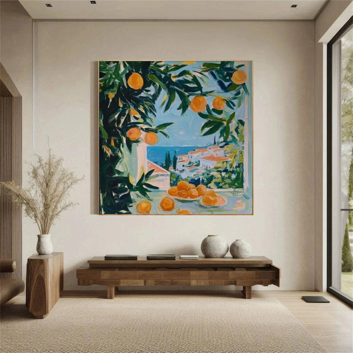 Colorful Abstract Flower And Tree Wall Art #FT020