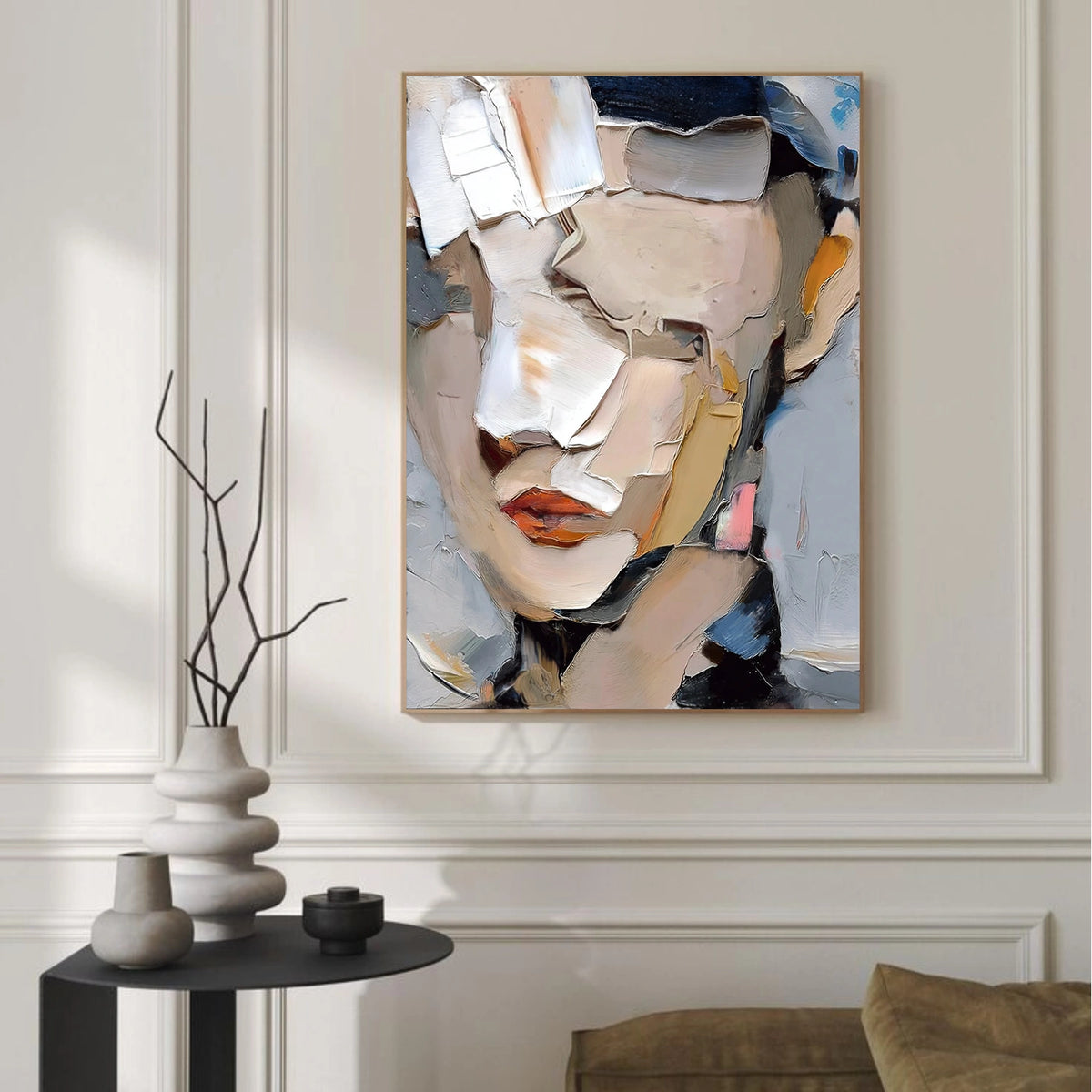 Abstract Portrait Textured Wall Art #LA021