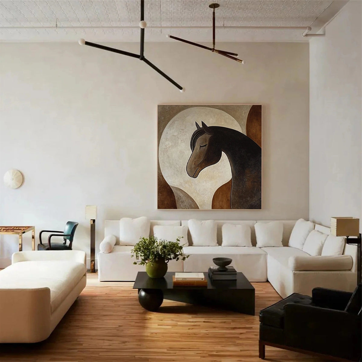 Abstract Animal Horse Wall Art #AN034