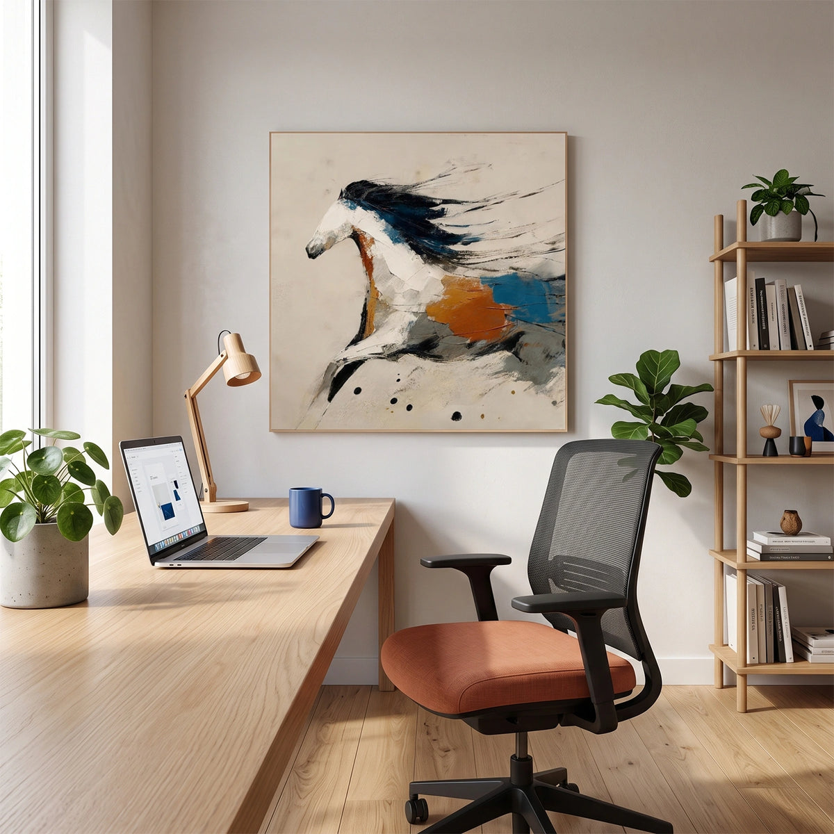 Abstract Animal Horse Wall Art #AN039