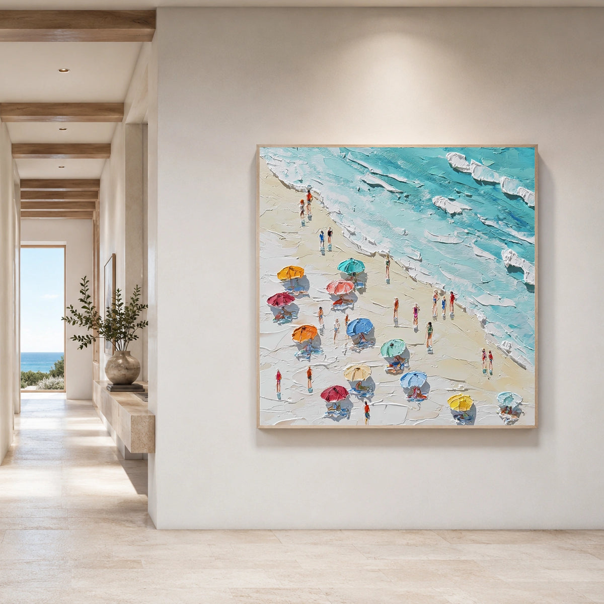 Abstract Ocean And Sky Wall Art #OS022