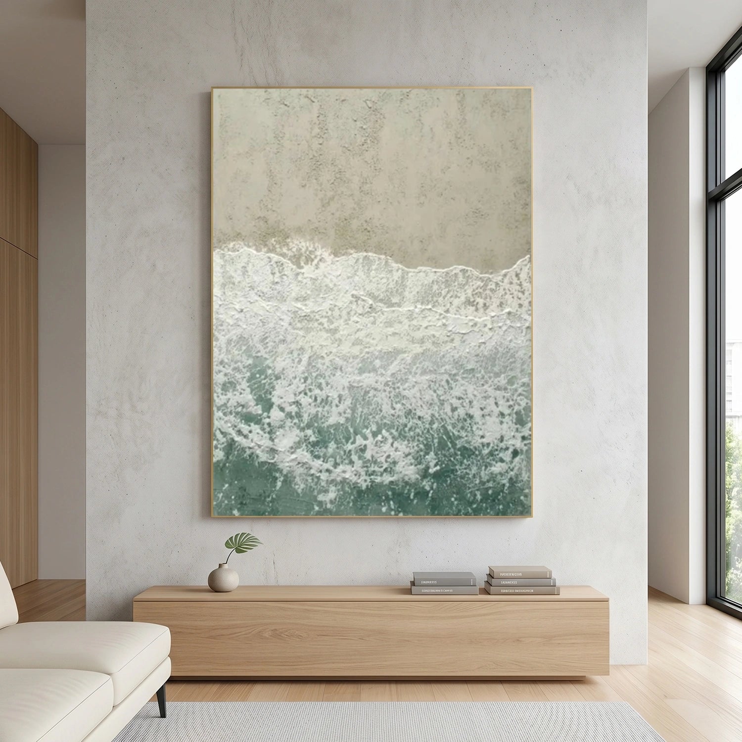 Abstract Ocean And Sky Wall Art #OS119