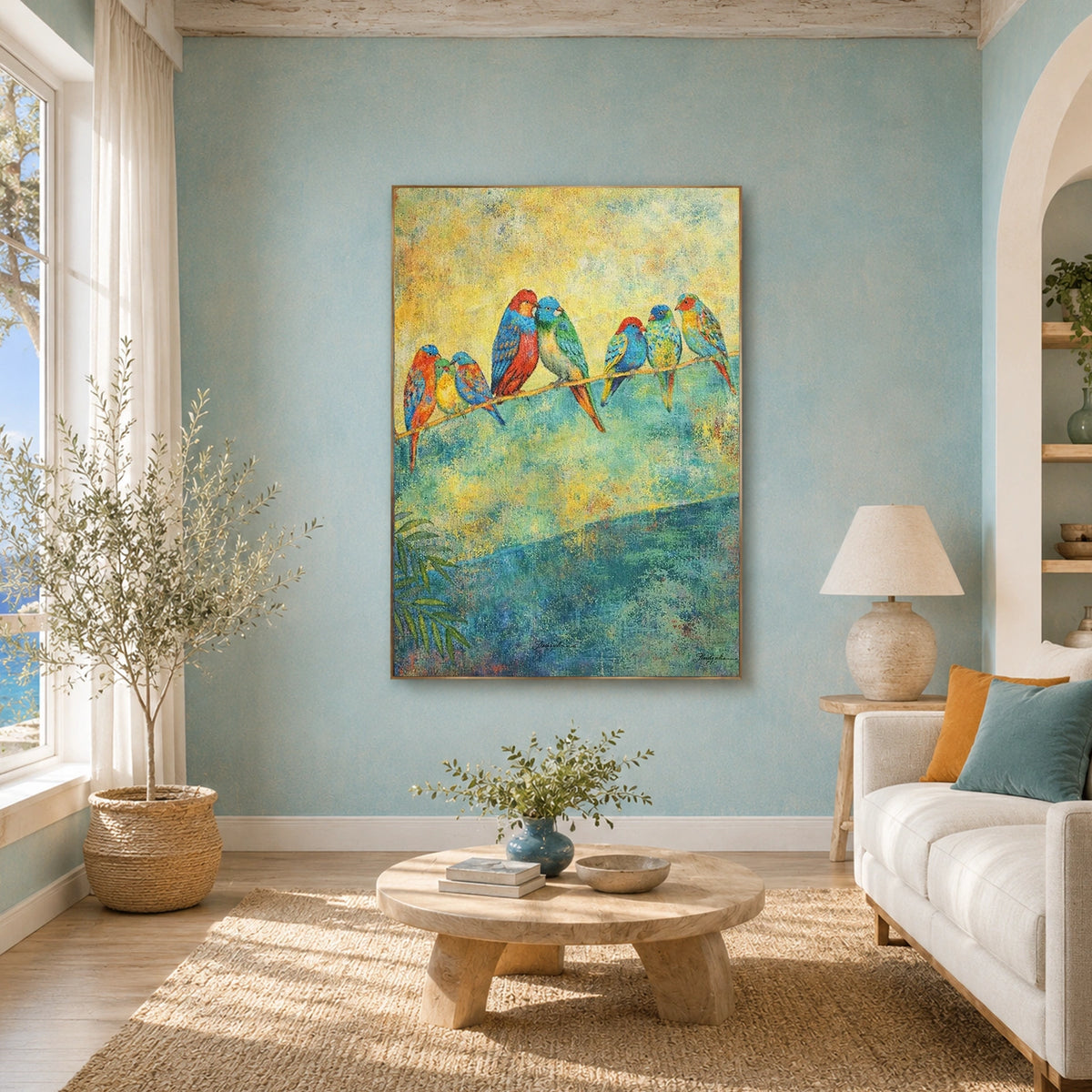 Abstract Animal Bird Wall Art #AN048