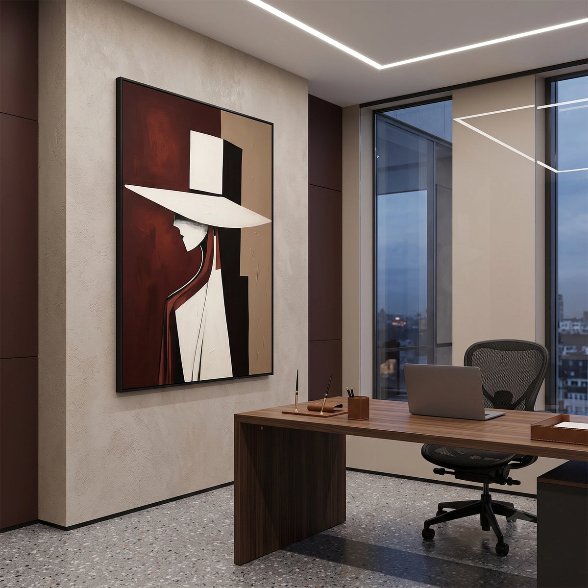 Abstract Portrait Wall Art #LA037