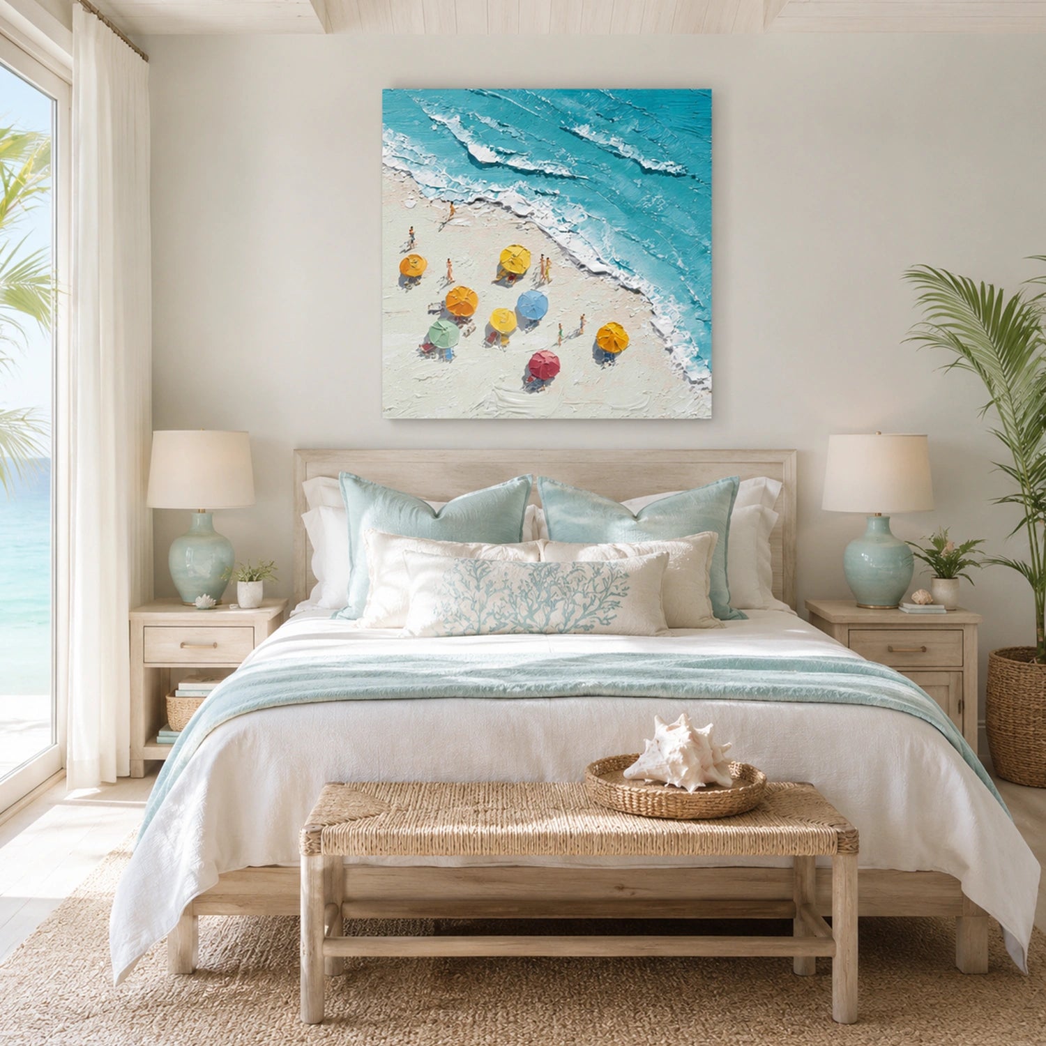 Abstract Ocean And Sky Wall Art #OS012