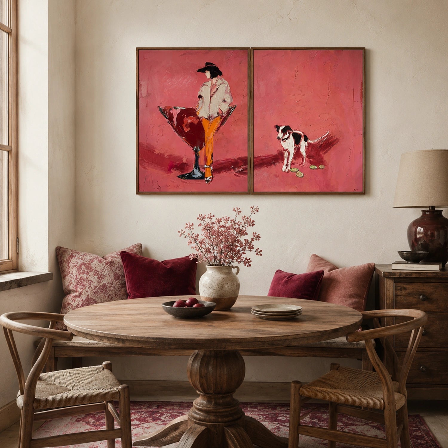 Western Cowboy Wall Art Set of 2 #AC048