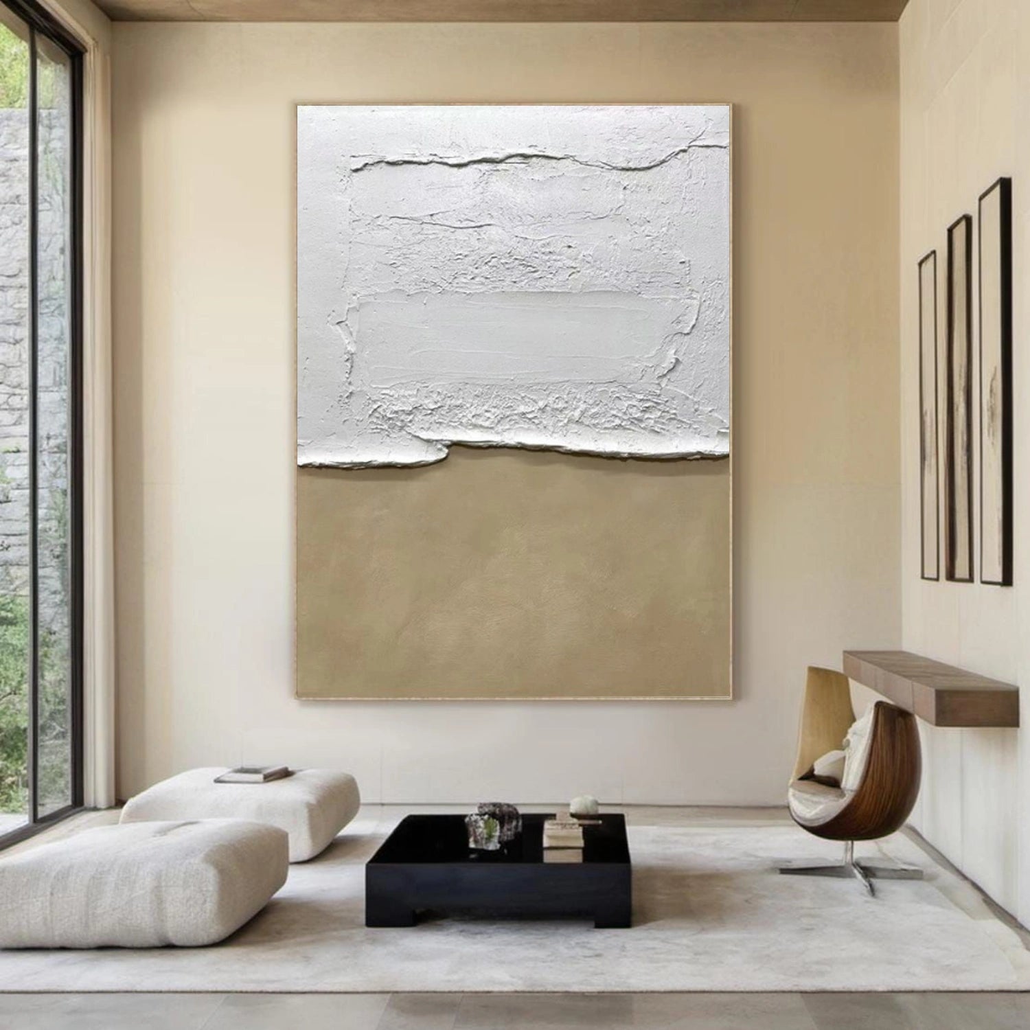 Gray Minimalist Textured Wall Art #MW016