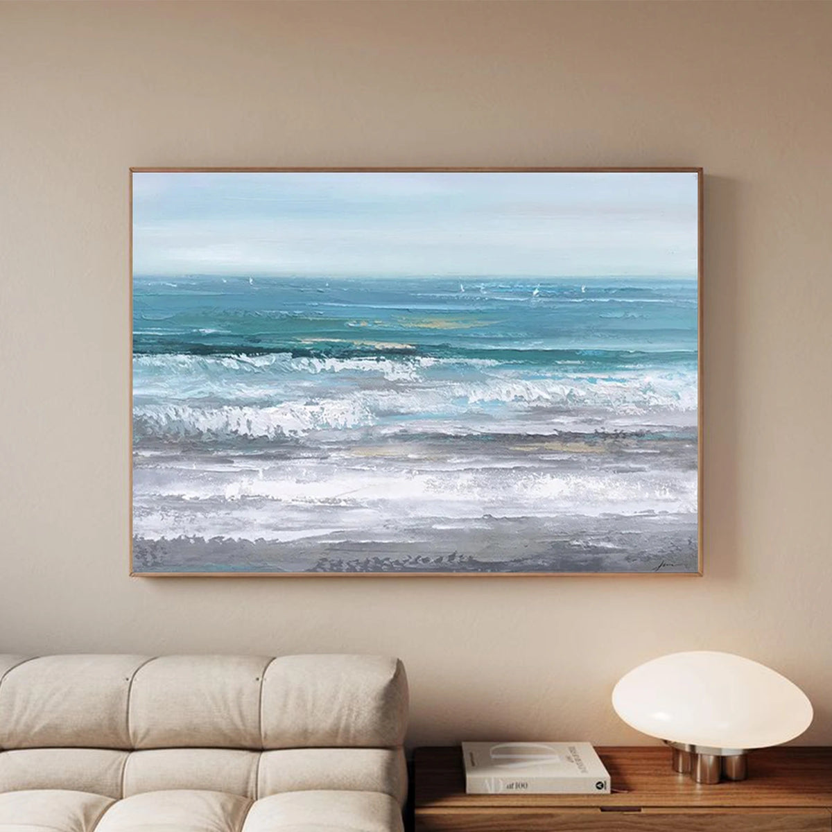 Abstract Ocean And Sky Wall Art #OS105