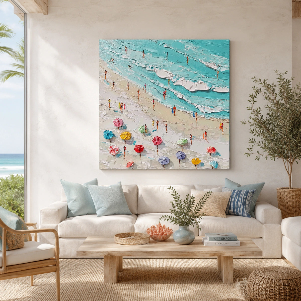 Abstract Ocean And Sky Wall Art #OS018
