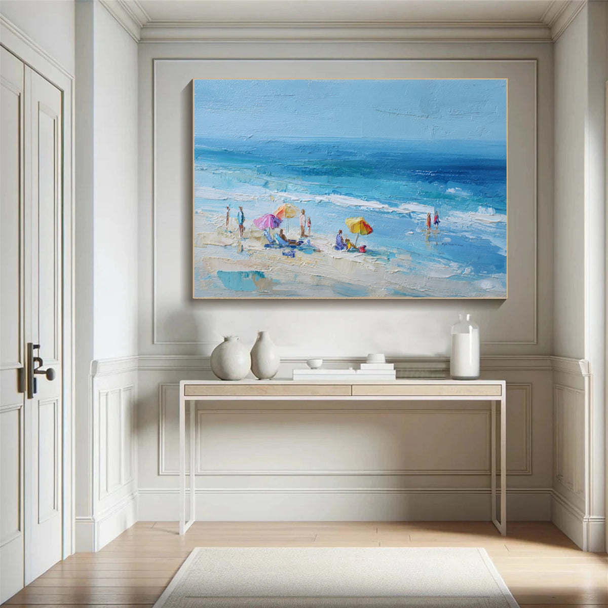 Abstract Ocean And Sky Wall Art #OS103