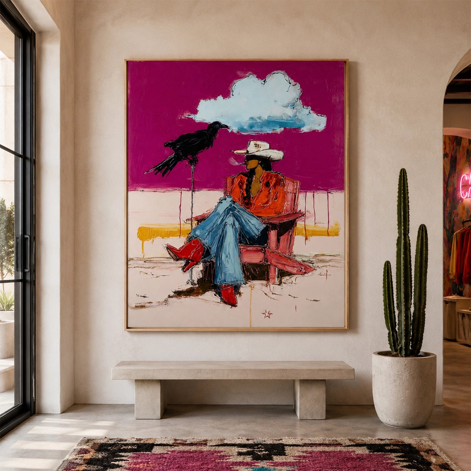 Western Cowboy Wall Art #AC039