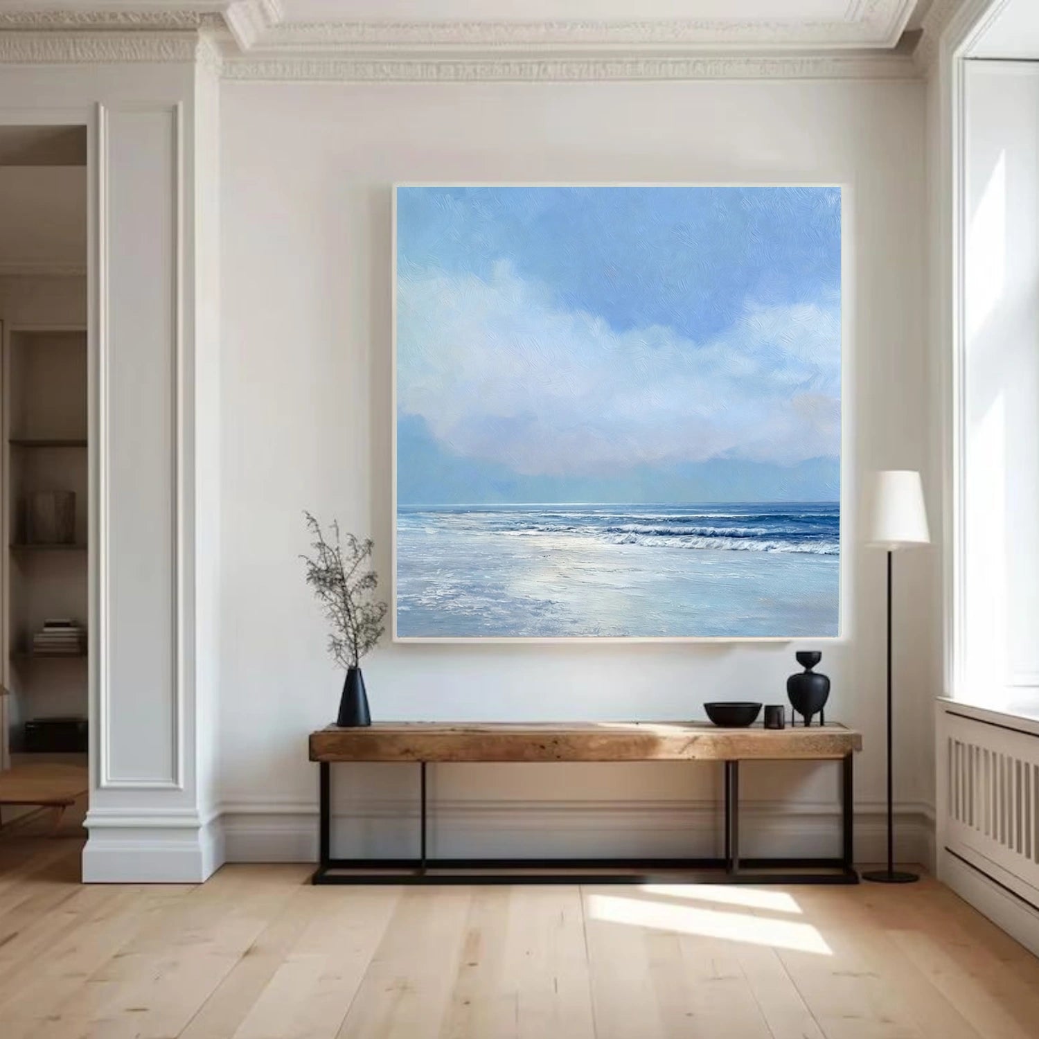 Abstract Ocean And Sky Wall Art #OS006