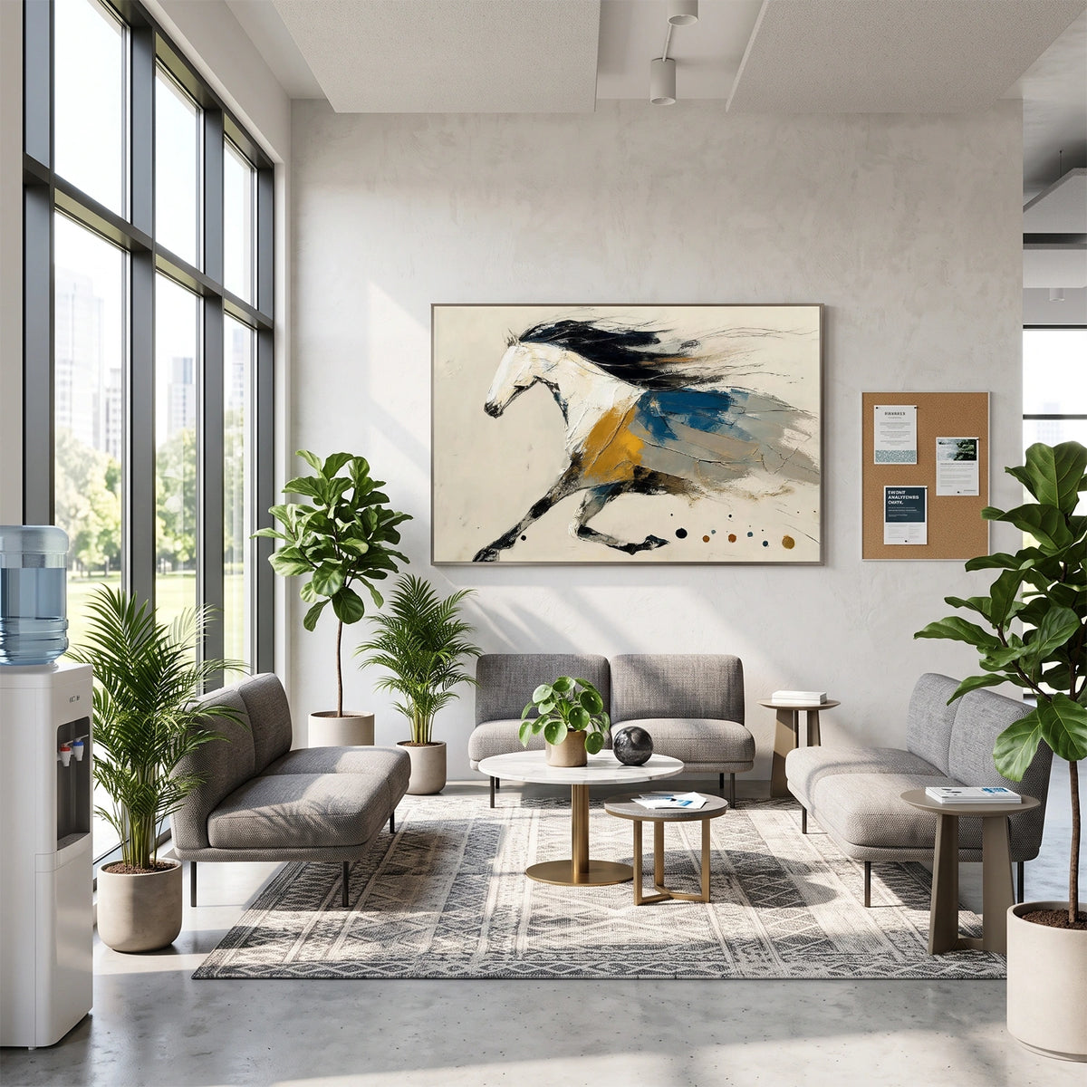 Abstract Animal Horse Wall Art #AN043